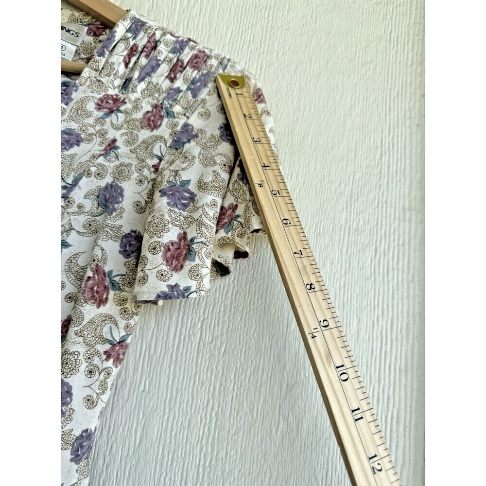 Betsys things petites dress Vintage cottagecore romantic floral short sleeve 4 - Picture 7 of 14